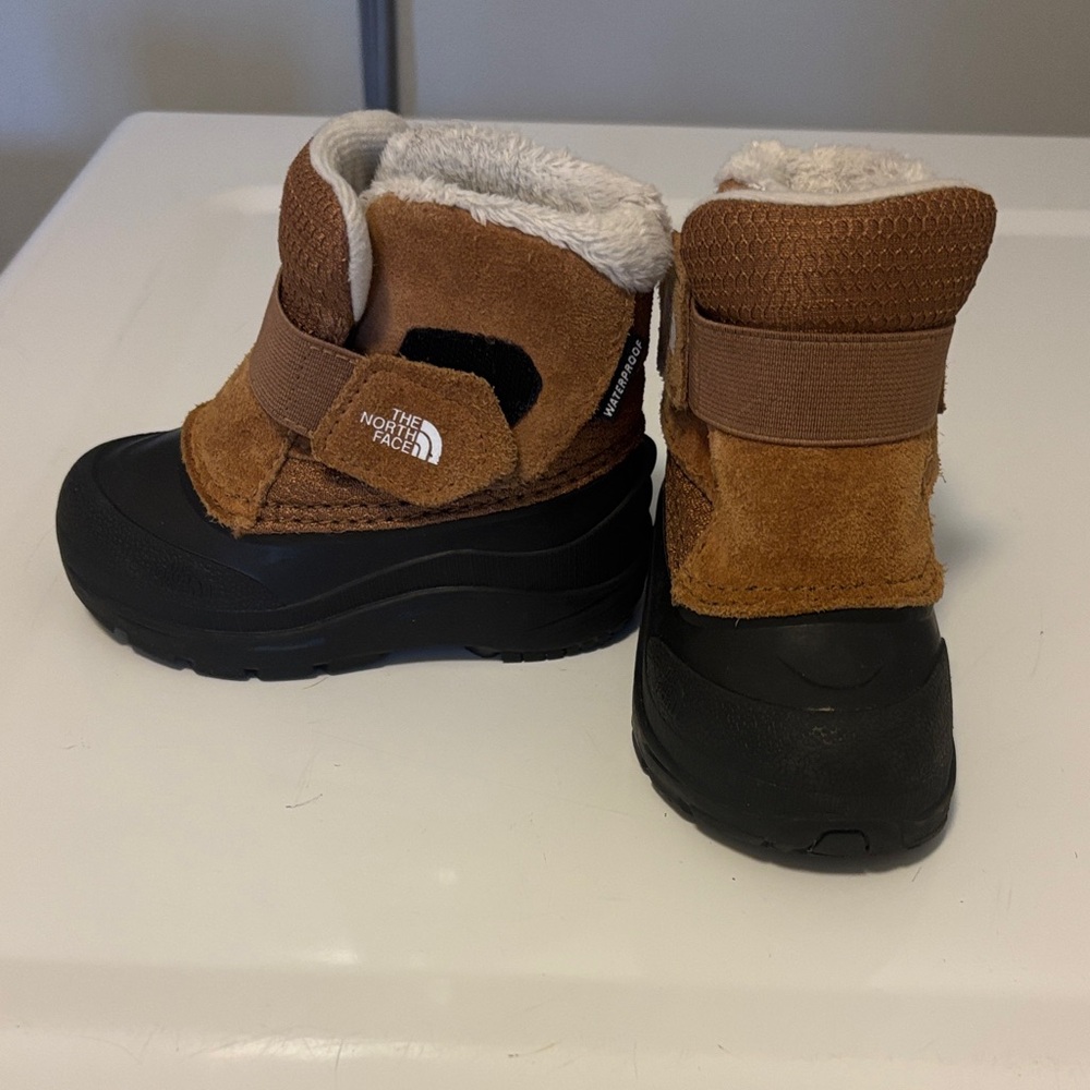 The North Face Kids Tan and Black Boots